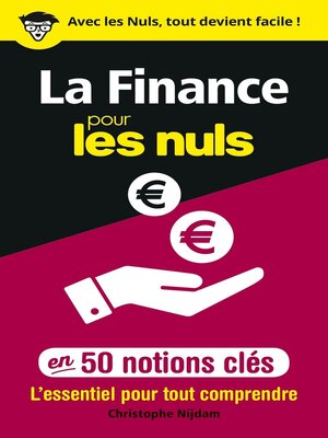 cover image of La Finance pour les Nuls en 50 notions clés